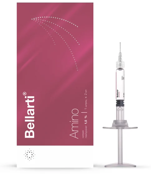 Упаковка и преднаполненный шприц Bellarti® Amino
