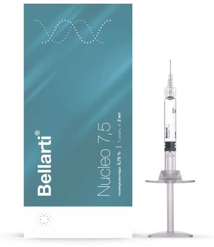 Упаковка и преднаполненный шприц Bellarti® Nucleo 7,5